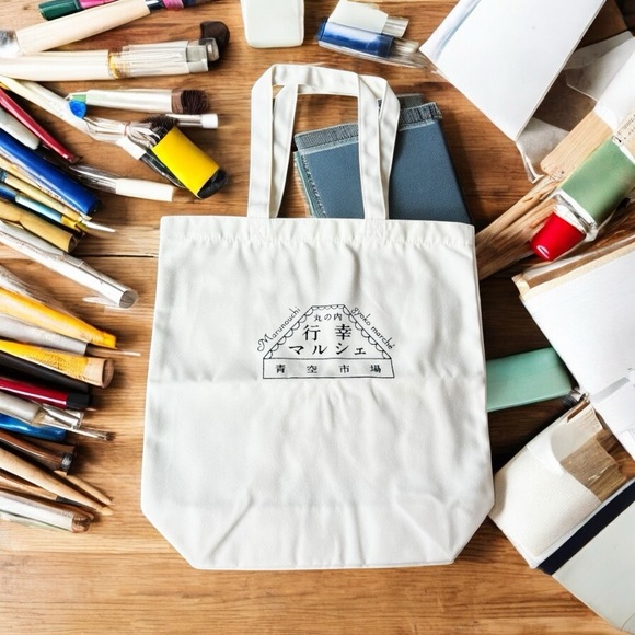 unbranded Handbags - Japanese Market Shopping Cotton Canvas White Tote Bag Eco-Friendly Bag New